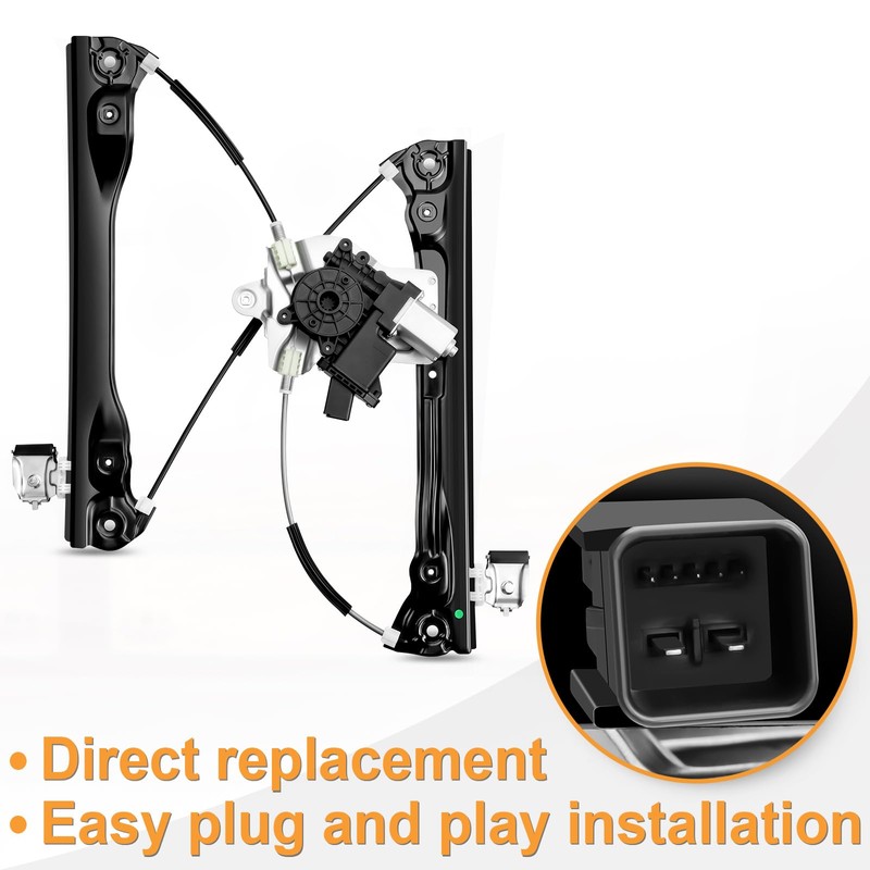 NPAUTO Front Left Driver Side Power Window Regulator with Motor