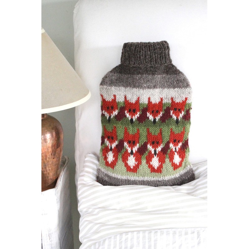 Pachamama Handknitted Hot Water Bottle Cover and 2 Litre Hot