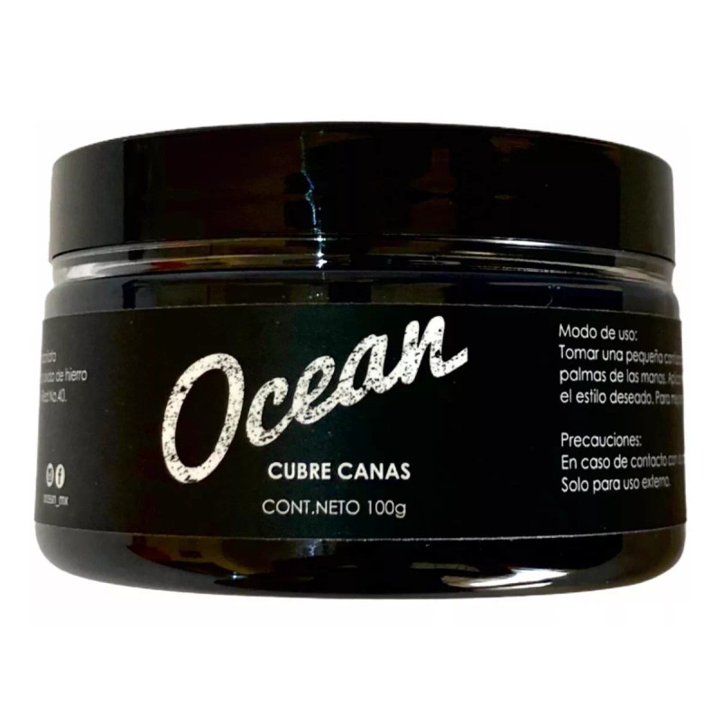Ocean Pomada Negra Cubre Canas Ocean, 100g