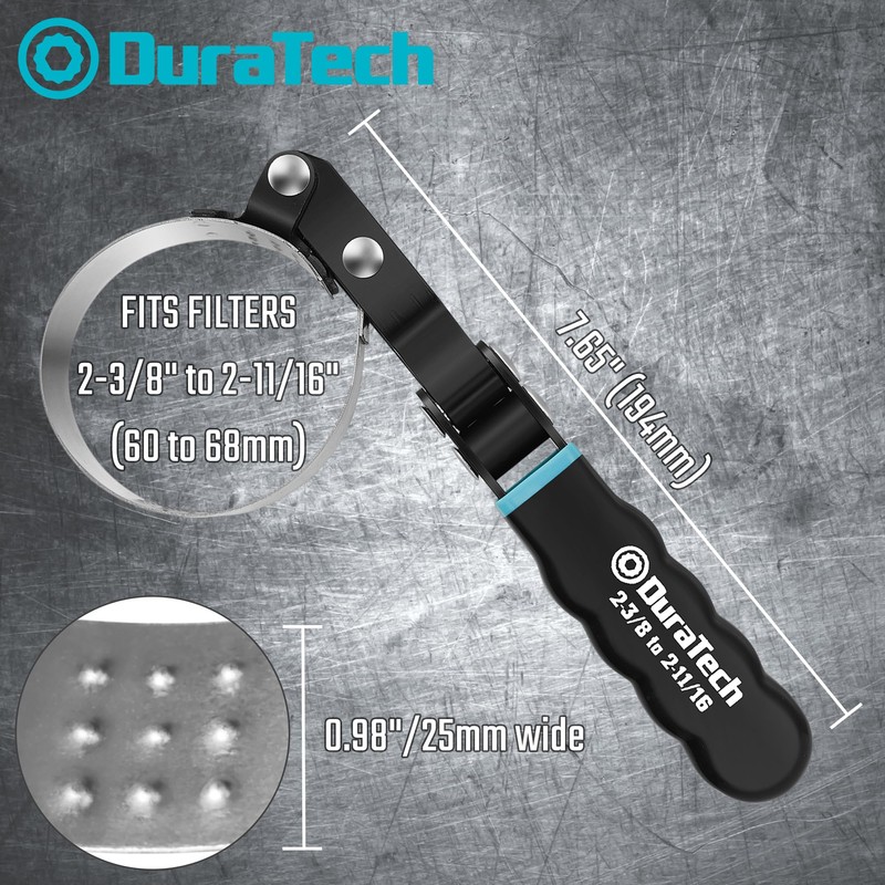 DURATECH Extra Small Swivel Oil Filter Wrench, Oil Filter Removal