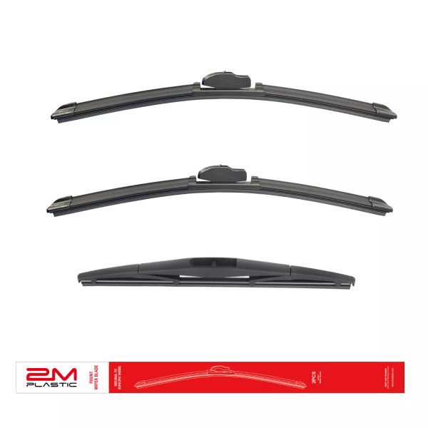 2MPLASTIC Front and Rear Windshield Wiper Blade For NISSAN Pathfinder