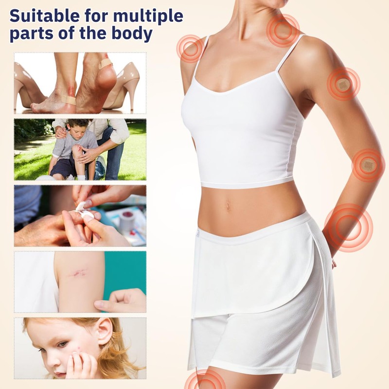 50pcs Breathable Elastic Fabric Wound Care for Wounds Medical Tape