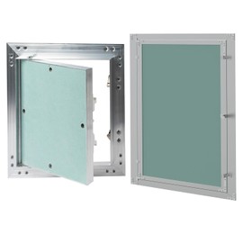 Inspection Flap 15 x 20 cm Inspection Door - Aluminium Frame Maintenance Opening | Plasterboard Maintenance Door, Maintenance Cleaning Flap for Wet Rooms, Drywall