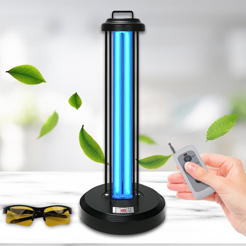 coospider-repta 60W UV Sanitizer Light, Portable Ultraviolet Light with 3-Gear