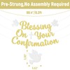 Blessing On Your Confirmation Banner - Confirmation Decorations, Dove Confirmation
