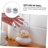 Zerodeko 2pcs Creative Lotus Shape Toothpick Holder and Cotton Swab