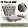 Wingback Rocking Chair Cushion with Neck Pillow High-Density Foam Indoor