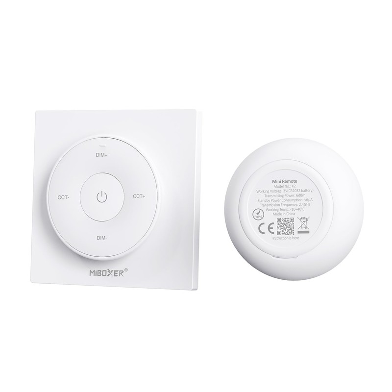 LIGHTEU, Milight Miboxer 2.4GHz Panel Remote with Magnetic Holder, Color