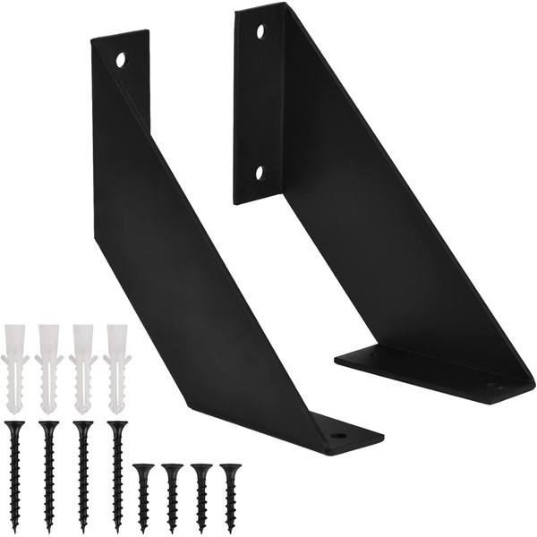 Wuudi 6 Inch Heavy Duty Shelf Brackets (1 Pair) -