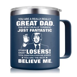 Abledn Christmas Gifts for Dad from Daughter, Son - Dad Gifts for Christmas - You're A Really Great Dad - Birthday Gifts for Dad, Fathers Dad Birthday Gifts - Best Dad Mug 14Oz Navy Blue