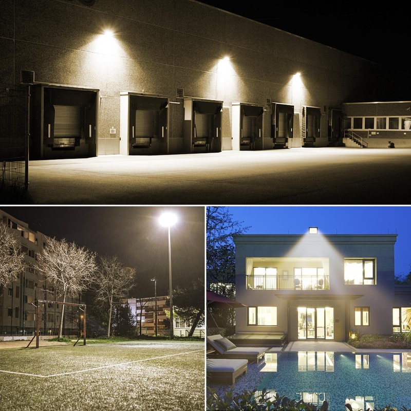 Willpower 2 Pieces 100W LED Floodlight with Motion Sensor, 10000LM