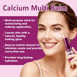 ZIXAOK Calcium Multi-Balm Stick - Hydrating & Firming Eye, Neck & Face Treatment, Korean Wrinkle Core Stick for Deep Moisture, Skin Elasticity & Smoothing, Portable Anti-Aging Balm
