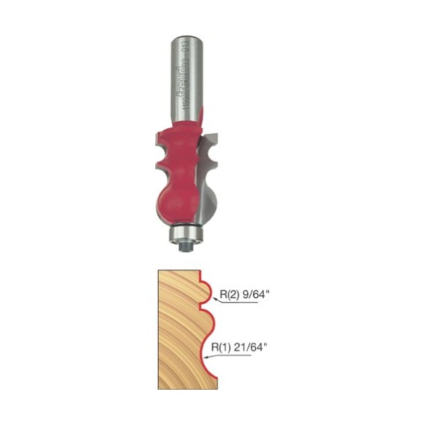 Freud 15/16" (Dia.) Face Molding Bit with 1/2" Shank (99-013)