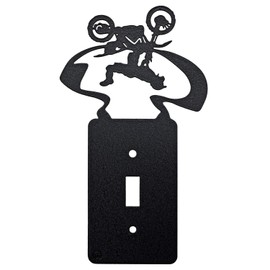 Freestyle Motocross Back Flip Off-Road Dirt Bike Toggle Light Switch Wall Plate (Single Toggle)