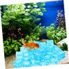 Totority Decorative Ice Cubes 50pcs Square Crystal Fish Tank Decor