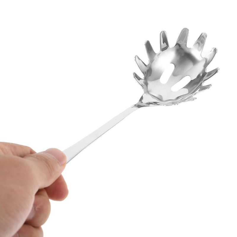 DOITOOL 9.4 Inch Spaghetti Spoon,Stainless Steel Pasta Spoon Pasta Fork,Pasta