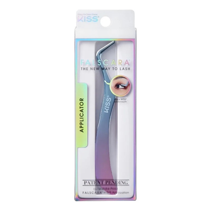 Pinzas para Pestañas Kiss Falscara Color Morado Ergonómicas