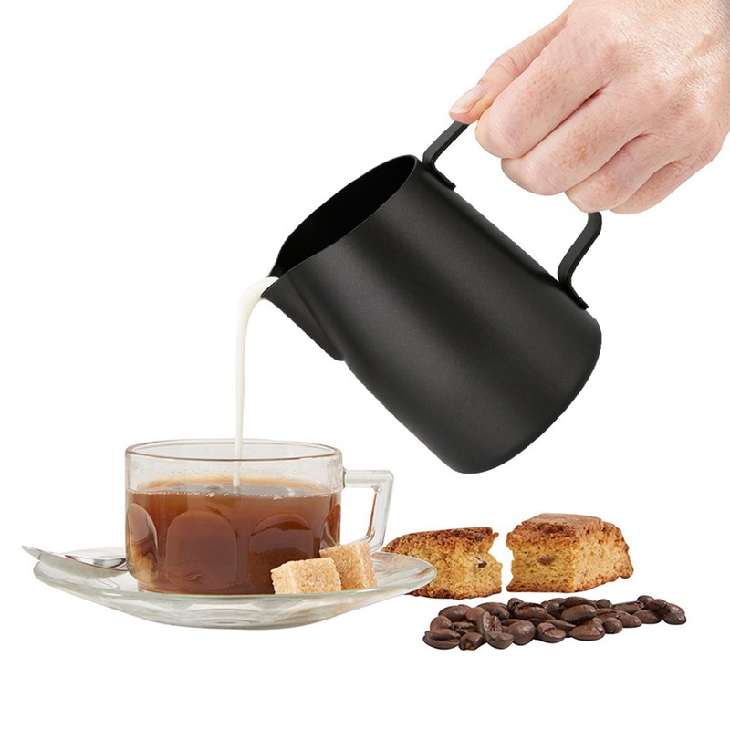 450ml Stainless Steel NOn Stick Coating Coffee Pitcher Milk Frothing