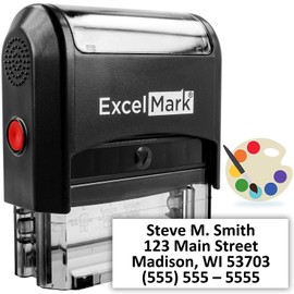 ExcelMark Custom Stamp with Large Font Up to 4 Lines