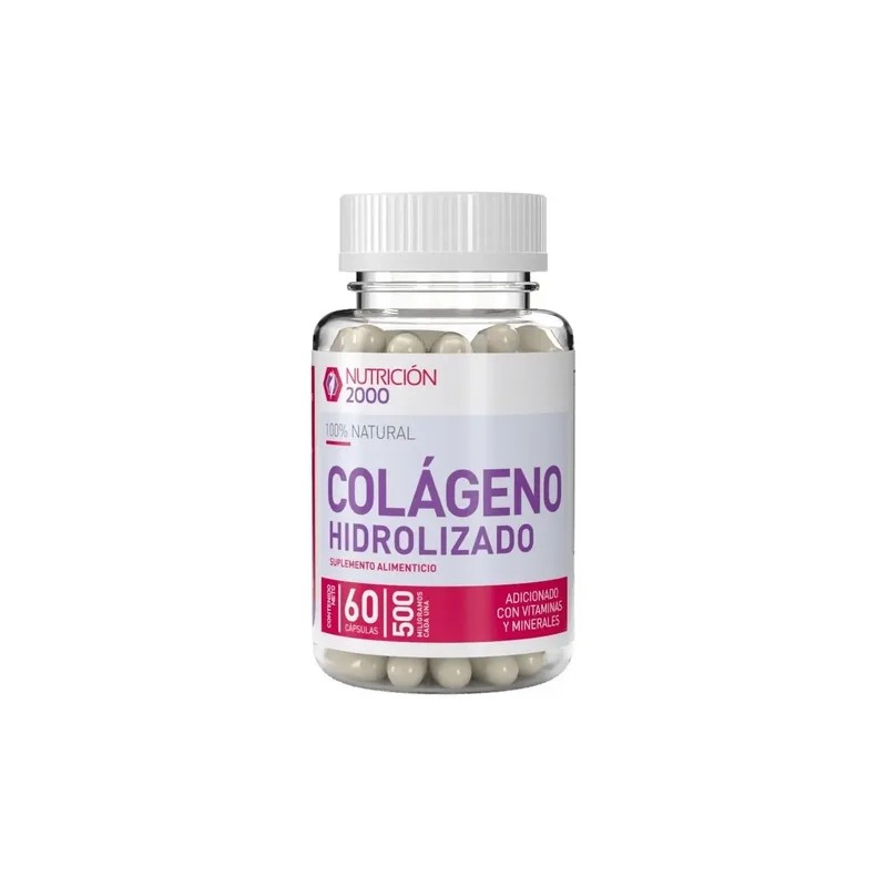 Colágeno Hidrolizado Sin Sabor Cápsulas Nutrición 2000 60 Caps