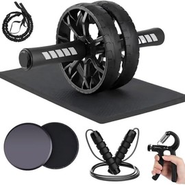 Rueda de rodillo abdominal, rueda abdominal para máquina de ejercicio abdominal, equipo de gimnasio en casa de Arespark para entrenamiento básico, equ
