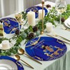 Andrain 50 Pieces Paper Placemats for Royal Prince Baby Shower,