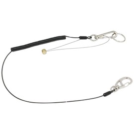 SK11 SSC-05L Safety Cord, Long Size, Natural Length: Approx. 22.0 inches (560 mm), Working Load 1.1 lbs (0.5 kg), Connection Cord Included, Black