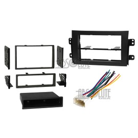 Absolute USA ABS99-7954 Fits Suzuki SX4 2007-2011 Single Double DIN Stereo Harness Radio Install Dash Kit Package