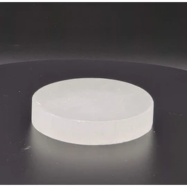 Selenite Charging Round Disk Crystal Charging Plate Selenite Slice Charging Plate Charge Crystals (7 cm)