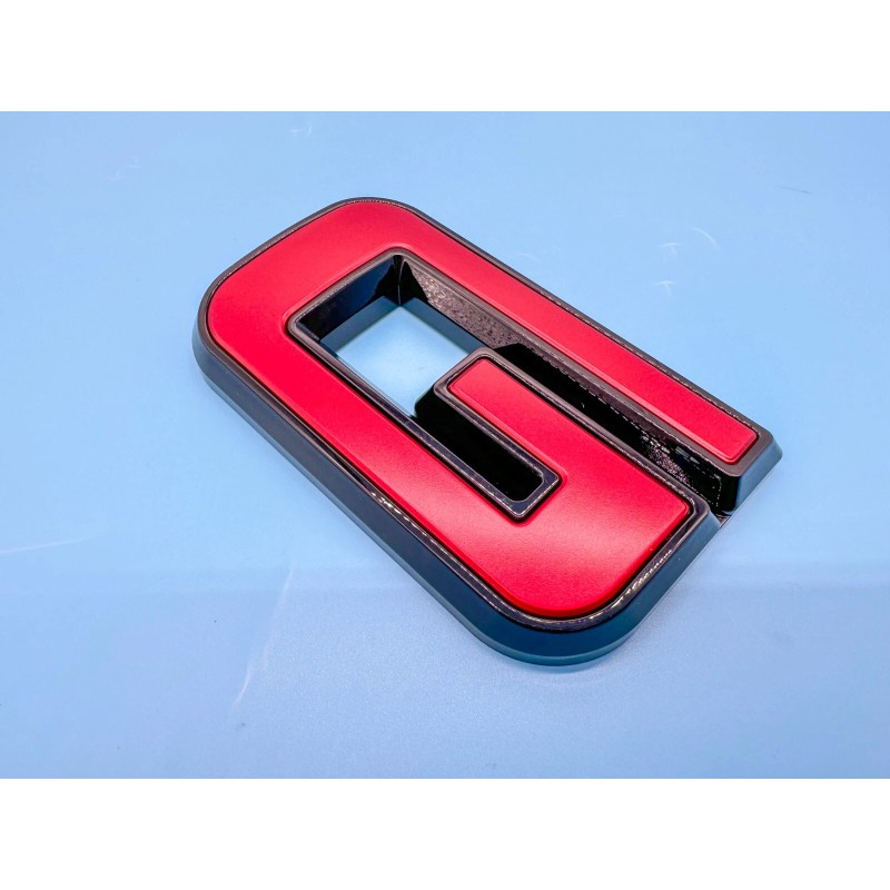 Auto Rear GMC Red Black OVERLAY Emblem Badge Fit 2023