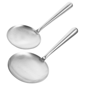 Luxshiny Kitchen Serving Spoons Set 11.41 Inch Stainless Steel Tofu Spoons with Ergonomic Handle for Food Scooping Rice Tofu Jelly Ladle 2 Pack