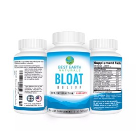 Best Earth Naturals Bloat Relief Diuretic Water Pills Supplement - Best Earth Naturals