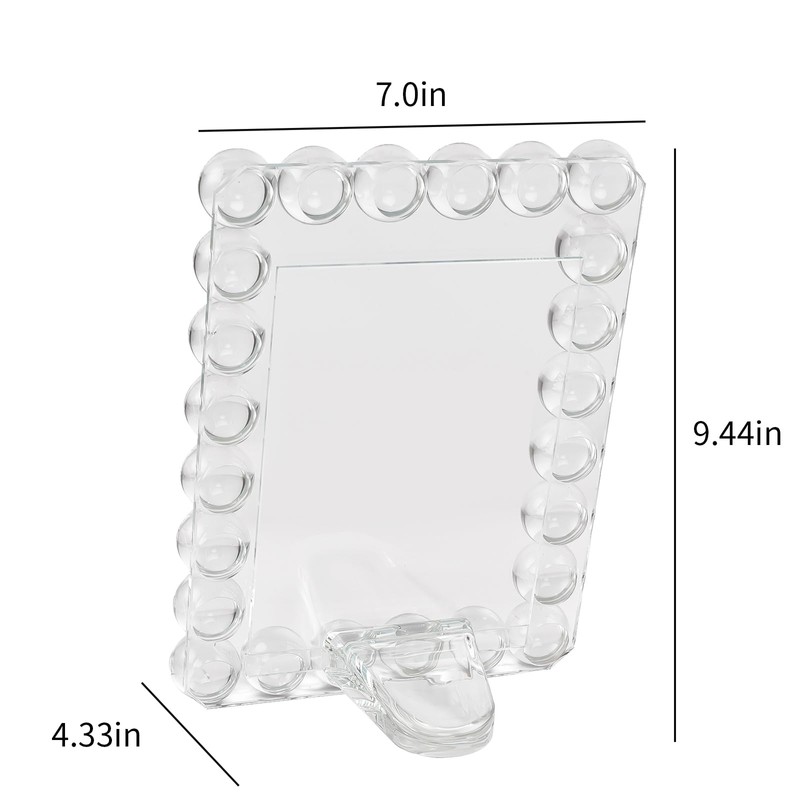 Marvala Clear Bubble Crystal Picture Frame 5''x 7'', Photo Frame
