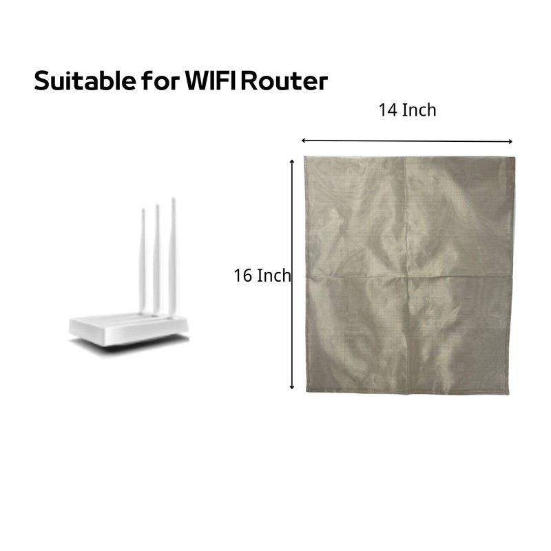 Faraday Copper Fabric WiFi Router Cover Faraday Cage Blocking EMF