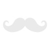 Applicable Pun Swirly Handlebar Mustache - Vinyl Hood Decal -