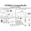 GO&SO 1 Pack Floral Large Drum Lamp Shade,16" x16" x10",