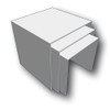EPOSGEAR Nesting Plinths Acrylic Plastic Retail Riser Tiered Counter Display