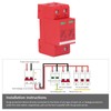 Orange Red Combiner Box Surge Protection Device Distribution Box Voltage