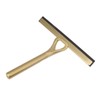 WGFOIP Stainless Steel Gold Shower Squeegee, Brushed Brass Shower Squeegee