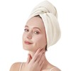 Toalla de microfibra absorbente para el cabello de secado rápido,