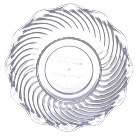 Dinex DXSWC1207 Tulip Bowl, 13 oz, 2.25" Height, 5.5" Width, 5.5" Length, SAN, Clear (Pack of 48)