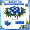 3 Pcs Artificial Cemetery Flowers for Grave Memorial Flowers Funeral
