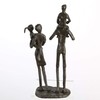 Casablanca Family Design Sculpture Made of Iron Burnished Height 22
