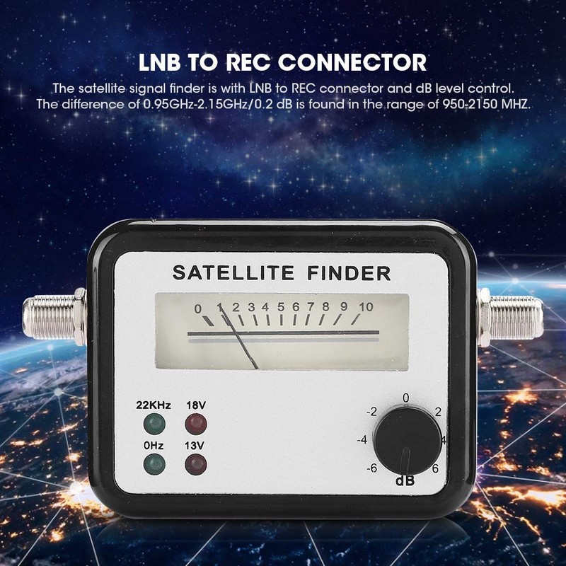 Portable Signal Strength Meter, Satellite Finder, Digital Satellite Distance Meter