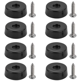 YUEBOSUL 24 Pcs Cutting Board Feet with Stainless Steel Screws, 1 Inch Rubber Feet for Cutting Board, Non Slip Round Rubber Feet for Furniture Appliances Electronics