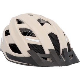 Fischer Urban Plus Dallas Adult Bicycle Helmet, Beige. City Helmet, L/XL, 58–61 cm