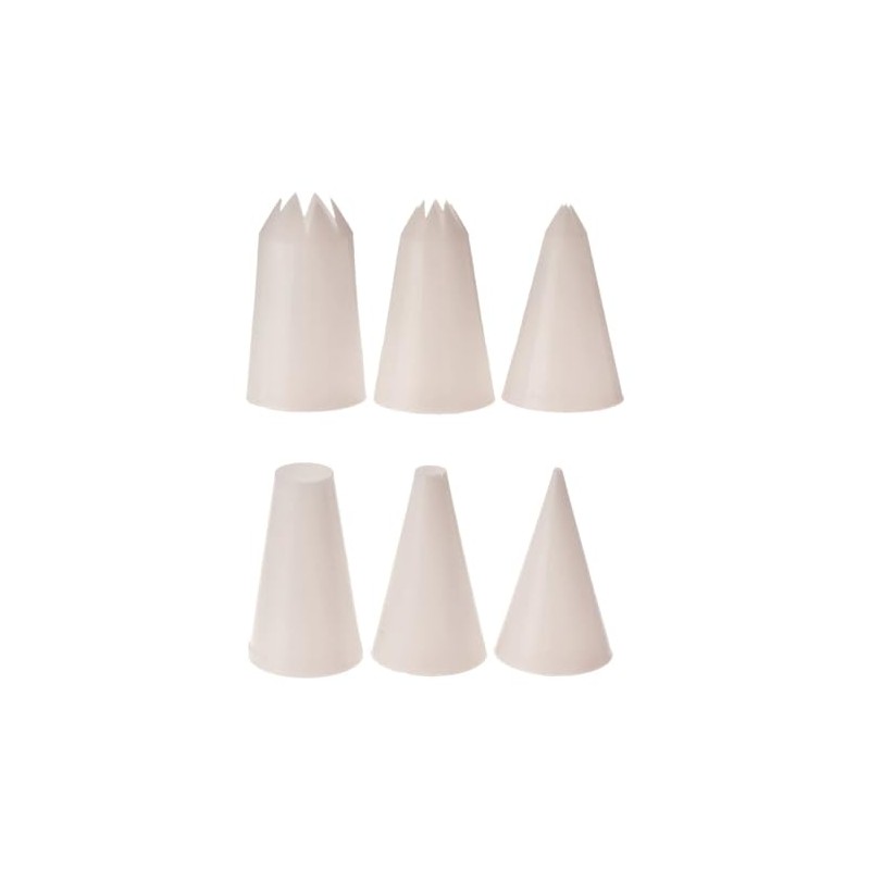 Appetito Mixed Piping Nozzles (Set of 6)