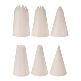 Appetito Mixed Piping Nozzles (Set of 6)