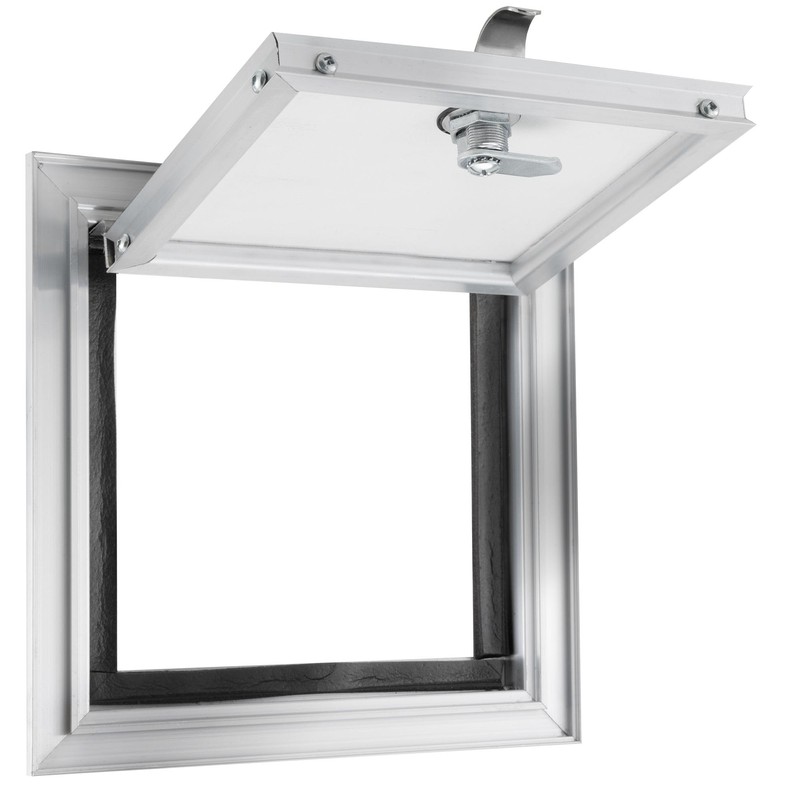 Tough Grade Aluminum Diamond Plate Compartment Door with Lock |