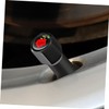 Zerodeko 4pcs Cute Red Rose Tire Valve Stem Caps Dustproof